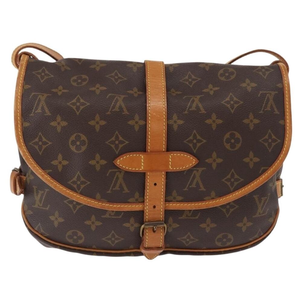 Louis Vuitton Monogram Saumur 30 Shoulder Bag Brown